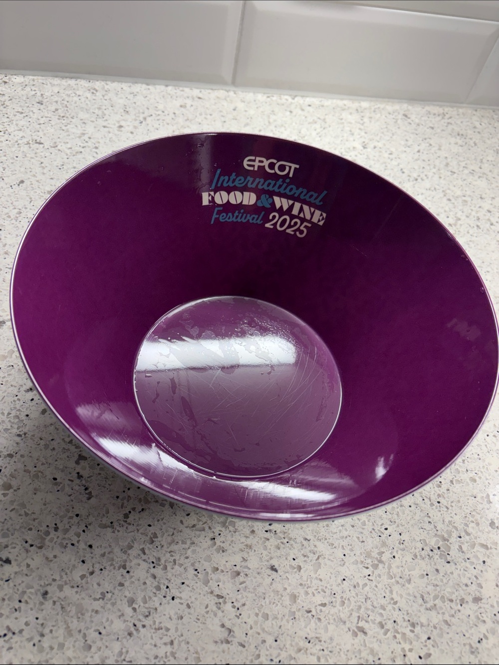 International Food & Wine Festival 2025 Purple Serving Bowl